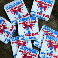 EXCLUSIVE Silicone Focal Bead- Surviving Motherhood One RedB At A Time