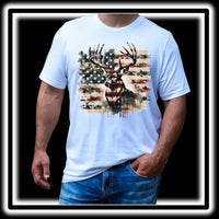 Camo American Flag Deer K's Crafty Vibes Co.