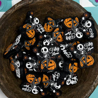Halloween Silicone Focal Bead-    Feliz Lunes Jack Pumpkin
