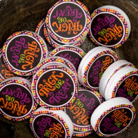 Halloween Silicone Focal Bead-    Trick or Treat Round