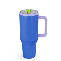 40oz Powder Coated Tumbler with Handle, Rubber Bottom & Leakproof Lid | Stainless Steel Insulated Cup K's Krafty Barn