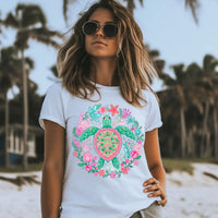 Floral Sea Turtle K's Crafty Vibes Co.