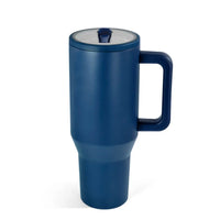 40oz Powder Coated Tumbler with Handle, Rubber Bottom & Leakproof Lid | Stainless Steel Insulated Cup K's Krafty Barn