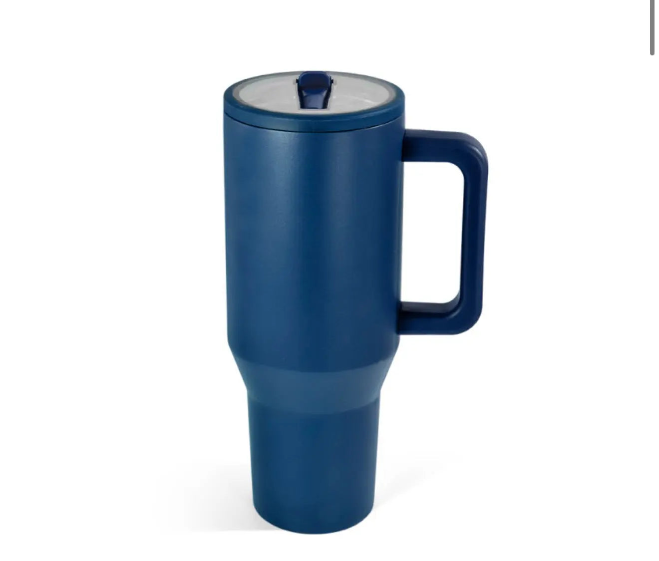 40oz Powder Coated Tumbler with Handle, Rubber Bottom & Leakproof Lid | Stainless Steel Insulated Cup K's Krafty Barn