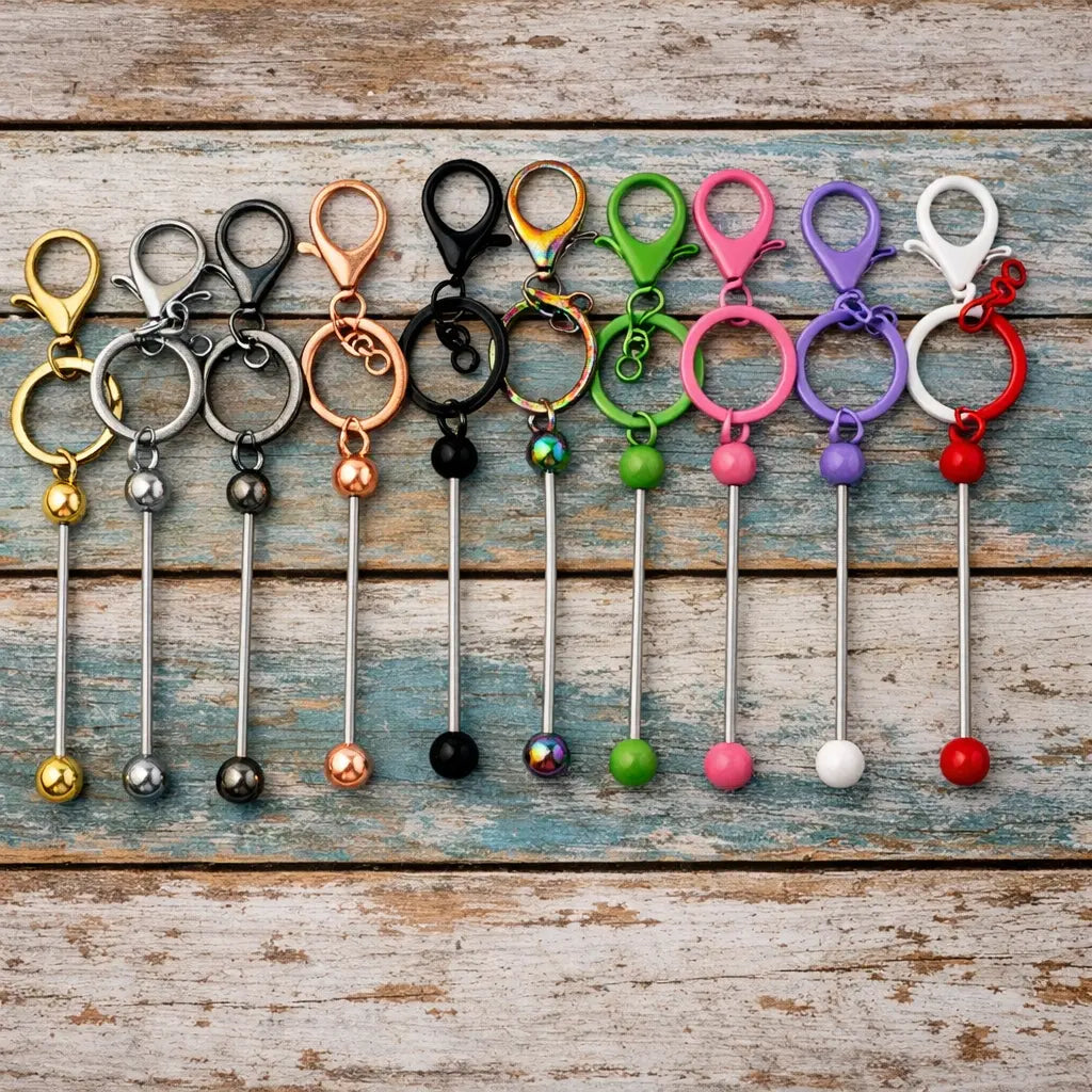 Beadable Bar Keychains K's Krafty Barn