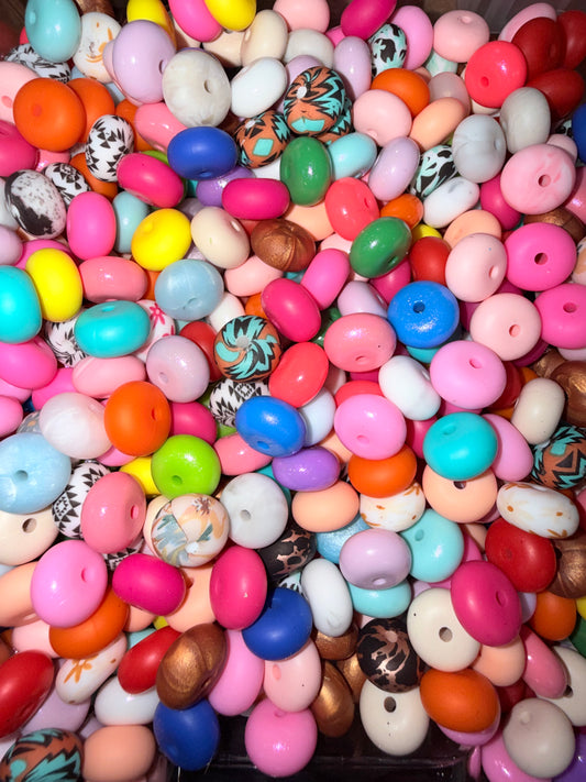 14mm Abacus Spacers  for beadable items-25pack