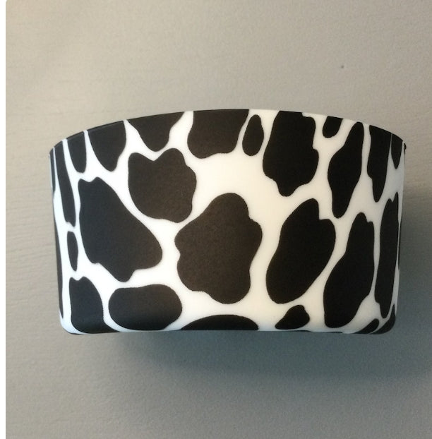 Cow Print Silicone Cup Boot