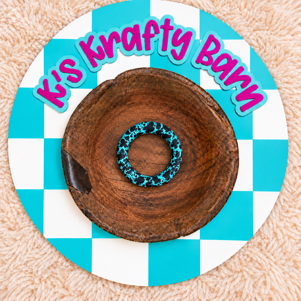 65mm Printed Silicone Round Rings | Pattern Options