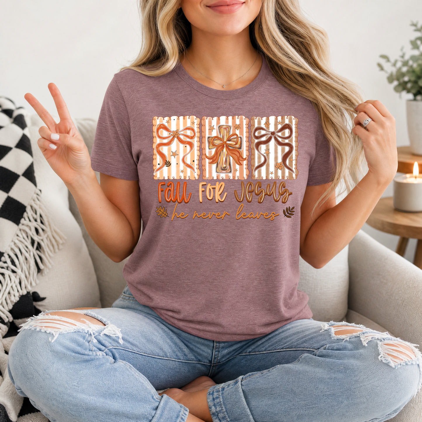 Fall for Jesus Premium Graphic Tee