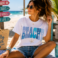Patched Beachy Graphic Tee