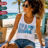 Patched Beachy Tank Top