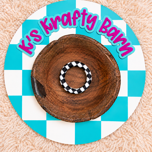 65mm Printed Silicone Round Rings | Pattern Options