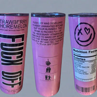 FUCK OFF 20 oz tumbler K's Crafty Vibes Co.