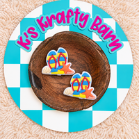Beach Days Silicone Focal Bead