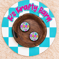 Floral Nana Silicone Focal Bead
