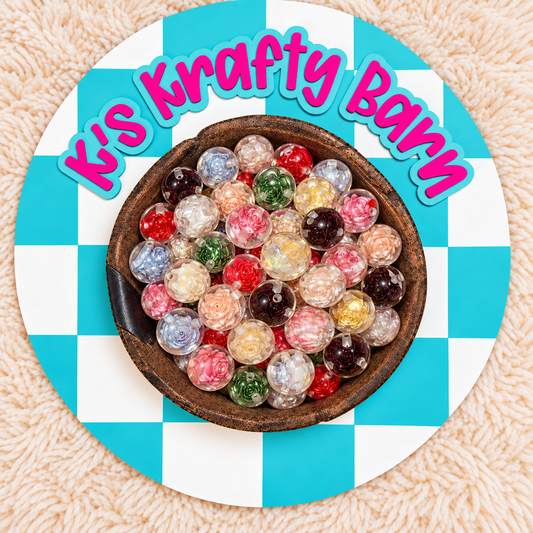 Forever Bloom Floral Acrylic Bead Mix | 14mm & 20mm