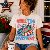 Chill The Fourth Out Gator Graphic Tee
