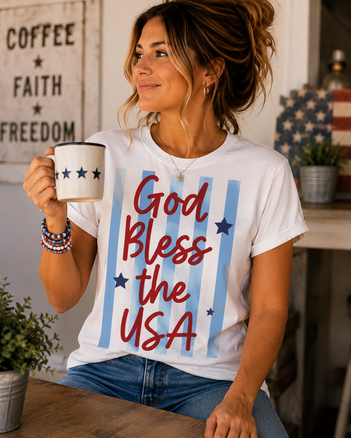 God Bless the USA Graphic Tee
