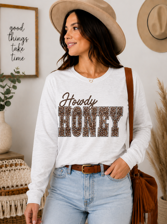 Howdy Honey Graphic Long Sleeve K's Krafty Barn