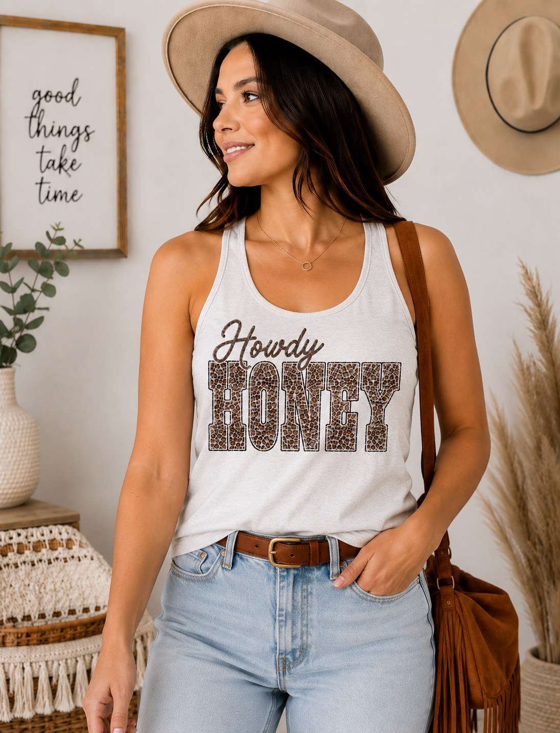 Howdy Honey Graphic Tank Top K's Krafty Barn