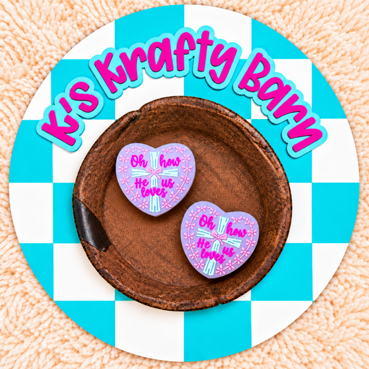 Oh How He Loves Us Silicone Focal Bead