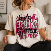 Kinda Boujee Kinda Broke Graphic Tee K's Krafty Barn