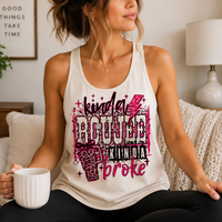 Kinda Boujee Kinda Broke Tank Top K's Krafty Barn