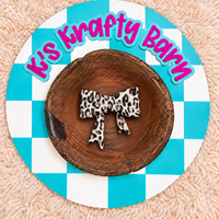 Leopard Luxe Bow Silicone Focal Bead