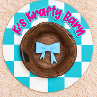 Light Blue Bow Silicone Focal Bead