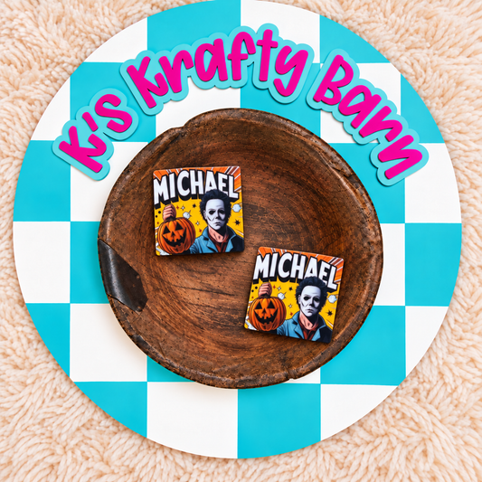 Michael Comic Silicone Focal Bead | Halloween