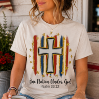 Gold Outline One Nation Graphic Tee