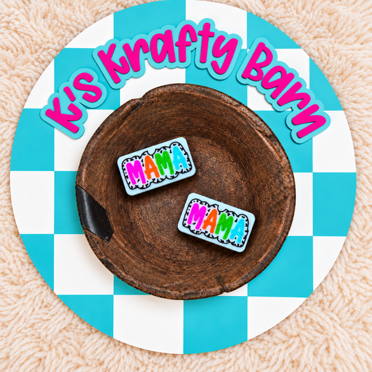 Neon Mama Silicone Focal Bead