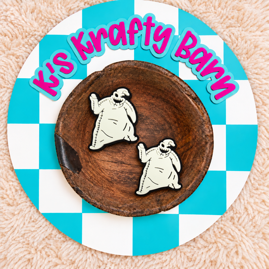 Boo-tiful Oogie Ghost Silicone Focal Bead | Halloween