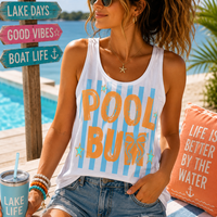 Pool Bum Stripes Tank Top
