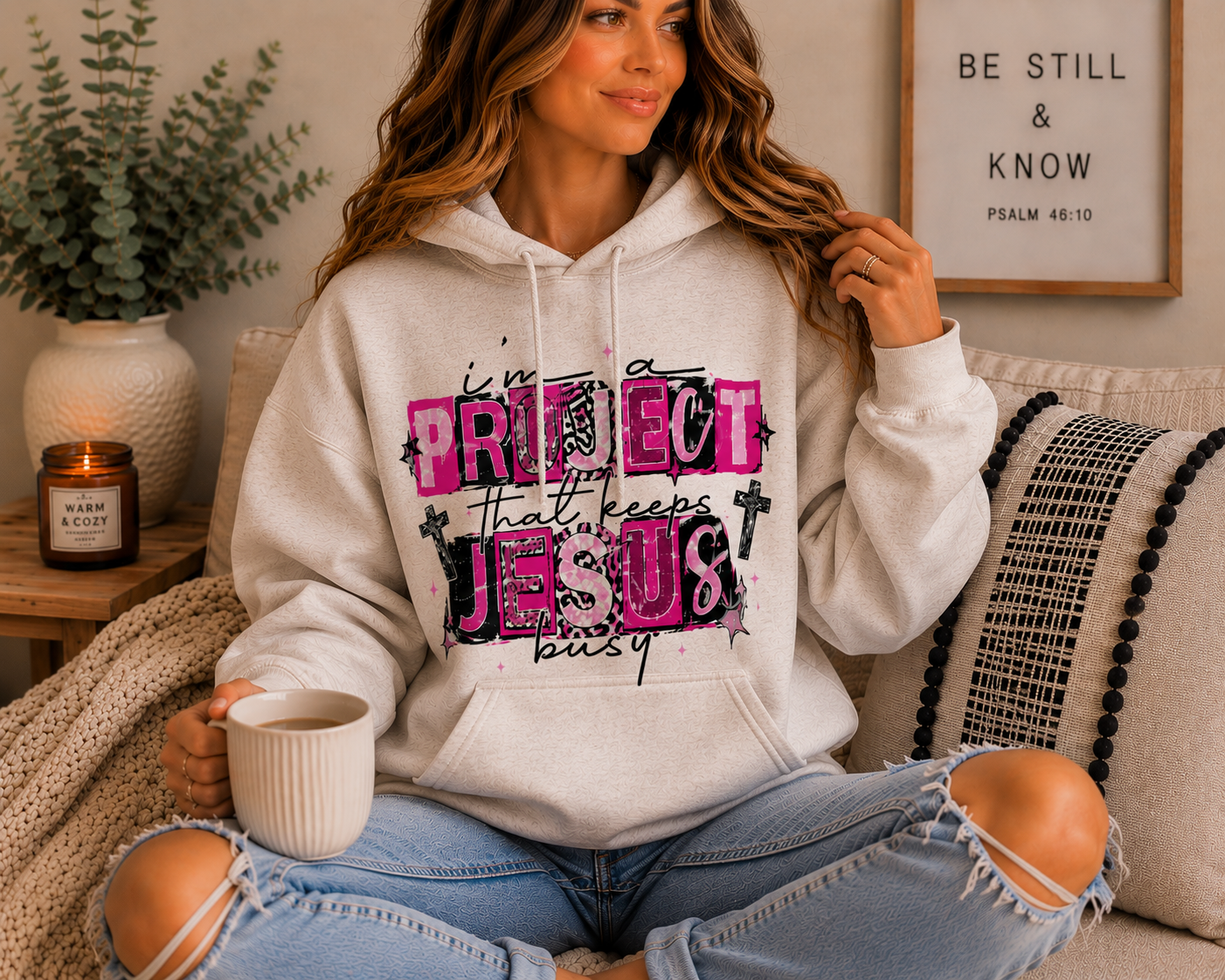 Project That Keeps Jesus Busy Hoodie K's Krafty Barn