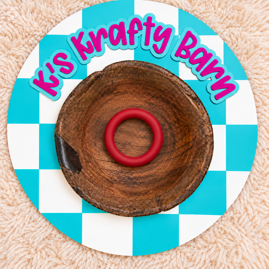 65mm Solid Color Silicone Round Rings | Color Options