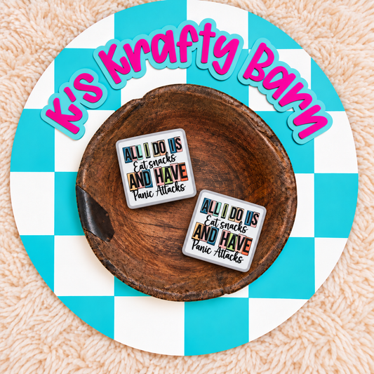 Snacks & Panic Attacks Silicone Focal Bead
