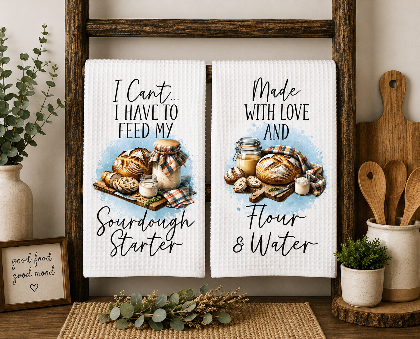 Sourdough Starter Kitchen Towel Set