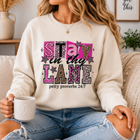 Stay In Thy Lane Crewneck K's Krafty Barn