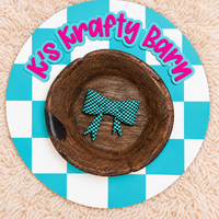 Silicone Focal Bead- Teal checkered bow