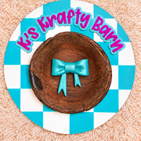 Pearl Aqua Bow Silicone Focal Bead
