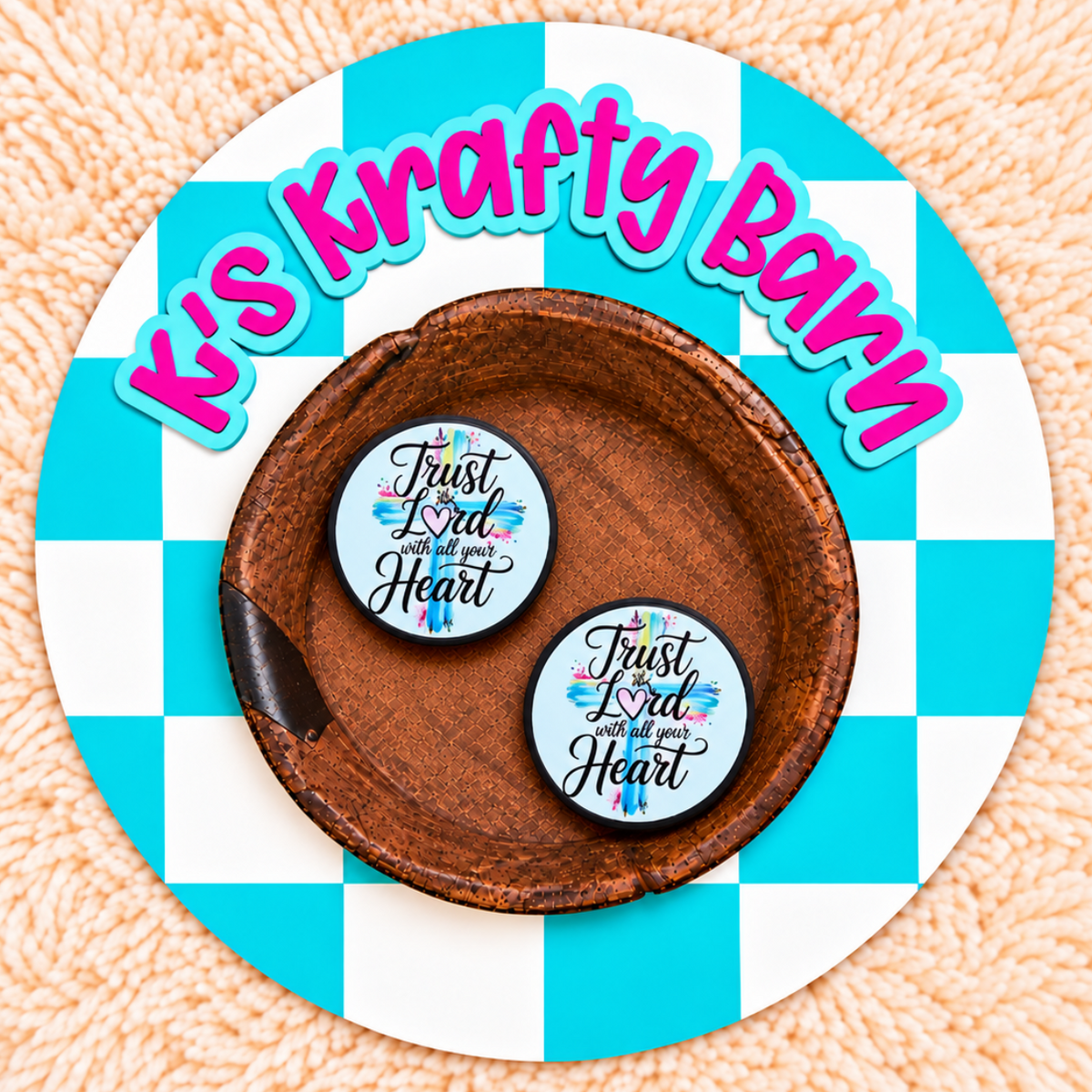 Trust in the Lord With All Your Heart Silicone Focal Bead