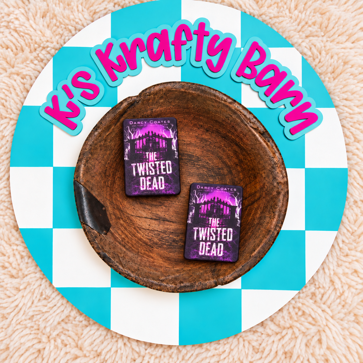 The Twisted Dead Book Silicone Focal Bead | Halloween