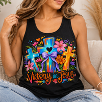 Victory In Jesus Tank Top K's Krafty Barn