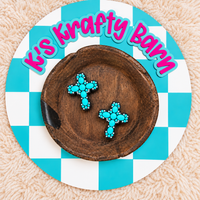 Western Cross Silicone Focal Bead